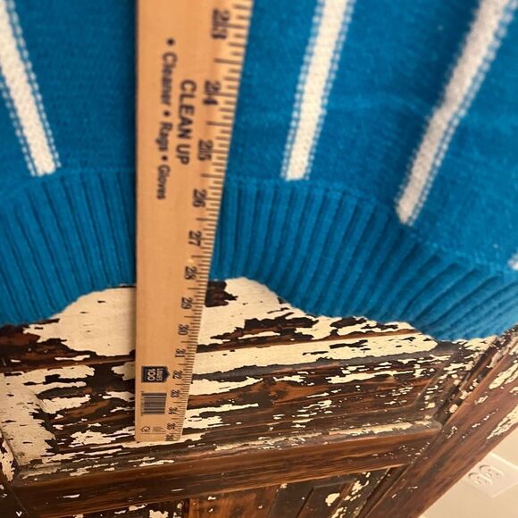 NWT Le Tigre | Blue Pinstripe Signature Sweater - Men XL. - Picture 7 of 9